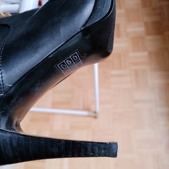 ๐ฏ% Genuine Leather Black Knee High boots - Nine West - Picture 10 of 16